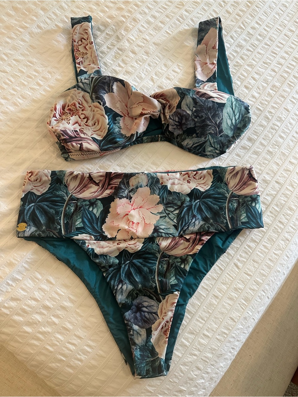 LEONISA Reversible Two Piece Bathing Suit